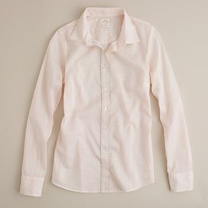 J. Crew | Metallic-trim tiki perfect shirt
